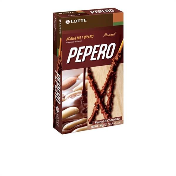 Lotte  Pepero Peanut& Chocolate Stick